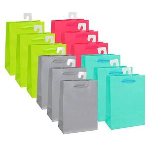 Idena Geschenktüten Uni farbsortiert 25,0 x 35,0 cm, 12 St. Idena Geschenktüten Uni farbsortiert 25,0 x 35,0 cm, 12 St.