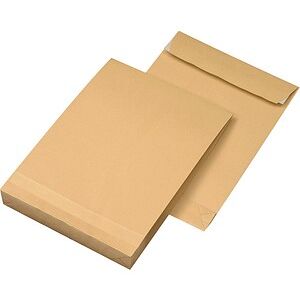 MAILmedia Faltentaschen DIN B4 ohne Fenster braun mit 4,0 cm Falte, 100 St. MAILmedia Faltentaschen DIN B4 ohne Fenster braun mit 4,0 cm Falte, 100 St.