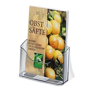 SIGEL Tischprospekthalter transparent DIN A5 17,0 x 7,5 x 20,0 cm, 1 St. SIGEL Tischprospekthalter transparent DIN A5 17,0 x 7,5 x 20,0 cm, 1 St.