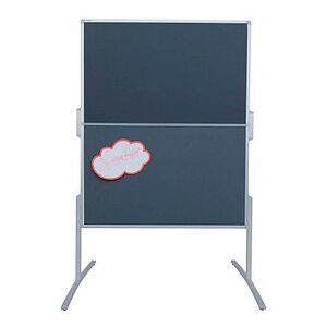 FRANKEN Moderationswand PRO klappbar 120,0 x 150,0 cm grau FRANKEN Moderationswand PRO klappbar 120,0 x 150,0 cm grau