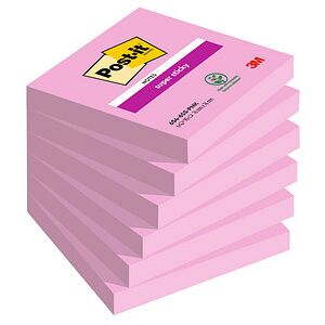 Post-it® Super Sticky Haftnotizen extrastark pink, 6 Blöcke Post-it® Super Sticky Haftnotizen extrastark pink, 6 Blöcke