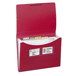 FolderSys Fächermappe 5 Fächer rot, 1 St. FolderSys Fächermappe 5 Fächer rot, 1 St.