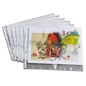 LEITZ Prospekthüllen 4724 DIN A4 quer transparent genarbt 0,13 mm, 50 St. LEITZ Prospekthüllen 4724 DIN A4 quer transparent genarbt 0,13 mm, 50 St.