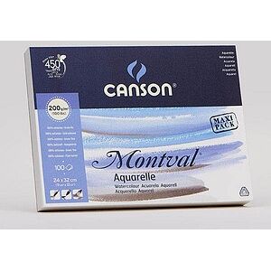 canson Aquarellblock Montval 24,0 x 32,0 cm 200 g/qm, 100 Blatt, 1 Block canson Aquarellblock Montval 24,0 x 32,0 cm 200 g/qm, 100 Blatt, 1 Block