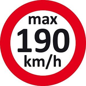 EICHNER Aufkleber Geschwindigkeit 190 km/h, rot/weiß, 100 St. EICHNER Aufkleber Geschwindigkeit 190 km/h, rot/weiß, 100 St.