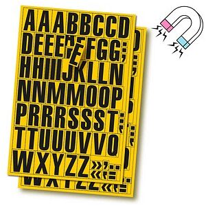 EICHNER Buchstaben A-Z Magnete gelb 22,5 x 32,5 cm, 2 Bogen EICHNER Buchstaben A-Z Magnete gelb 22,5 x 32,5 cm, 2 Bogen