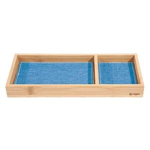 SIGEL Schreibtisch-Organizer Eyestyle hellblau/dunkelgrau Bambus 2 Fächer 24,5 x 10,9 x 2,5 cm SIGEL Schreibtisch-Organizer Eyestyle hellblau/dunkelgrau Bambus 2 Fächer 24,5 x 10,9 x 2,5 cm