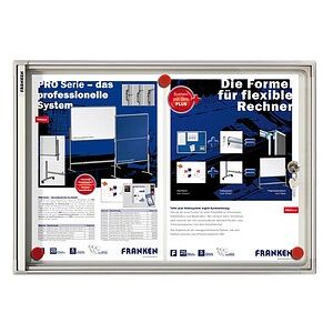 FRANKEN Schaukasten X-tra!Line silber 2x DIN A4 37,0 x 3,0 x 51,0 cm, 1 St. FRANKEN Schaukasten X-tra!Line silber 2x DIN A4 37,0 x 3,0 x 51,0 cm, 1 St.