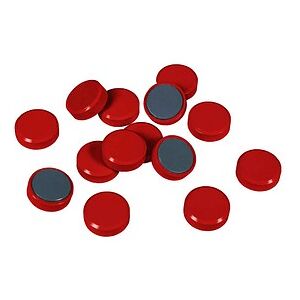 EICHNER Magnete rot, Kunststoff Ø 3,0 cm, 20 St. EICHNER Magnete rot, Kunststoff Ø 3,0 cm, 20 St.