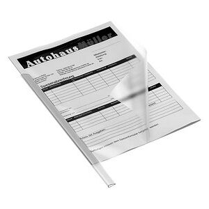DURABLE Klemmschienen transparent DIN A4 30 Blatt, 50 St. DURABLE Klemmschienen transparent DIN A4 30 Blatt, 50 St.