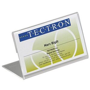 DURABLE Tischnamensschilder transparent 21,0 x 6,1 cm, 10 St. DURABLE Tischnamensschilder transparent 21,0 x 6,1 cm, 10 St.