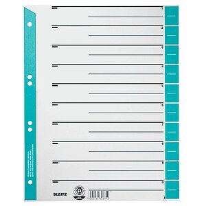 LEITZ Trennblätter 1652 DIN A4 1-0 hellblau, 230 g/qm, 100 St. LEITZ Trennblätter 1652 DIN A4 1-0 hellblau, 230 g/qm, 100 St.
