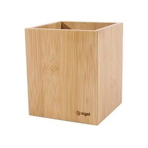 SIGEL Stiftehalter Eyestyle braun Bambus 9,2 x 9,2 x 10,6 cm SIGEL Stiftehalter Eyestyle braun Bambus 9,2 x 9,2 x 10,6 cm