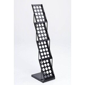 update displays Prospektständer schwarz DIN A4 4 Fächer 38,0 x 28,0 x 135,0 cm, 1 St. update displays Prospektständer schwarz DIN A4 4 Fächer 38,0 x 28,0 x 135,0 cm, 1 St.
