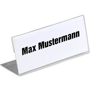 DURABLE Tischnamensschilder 8054-19 transparent 15,0 x 6,1 cm, 10 St. DURABLE Tischnamensschilder 8054-19 transparent 15,0 x 6,1 cm, 10 St.