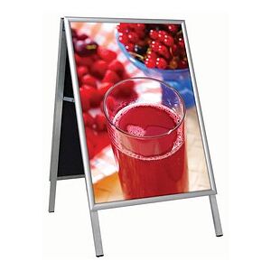 update displays Kundenstopper silber DIN A2 2 Fächer 50,0 x 6,0 x 100,0 cm, 1 St. update displays Kundenstopper silber DIN A2 2 Fächer 50,0 x 6,0 x 100,0 cm, 1 St.