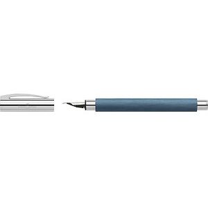 FABER-CASTELL Ambition Edelharz Patronenfüller blau/silber M (mittel), 1 St. FABER-CASTELL Ambition Edelharz Patronenfüller blau/silber M (mittel), 1 St.