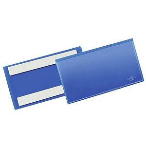 DURABLE Etikettentaschen blau 15,0 x 6,7 cm, 50 St. DURABLE Etikettentaschen blau 15,0 x 6,7 cm, 50 St.