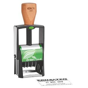 COLOP Datumstempel mit Text individualisierbar Green Line 2360 selbstfärbend schwarz ohne Logo, 1 St. COLOP Datumstempel mit Text individualisierbar Green Line 2360 selbstfärbend schwarz ohne Logo, 1 St.