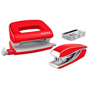 LEITZ Locher und Heftgeräte Set NeXXt WOW rot LEITZ Locher und Heftgeräte Set NeXXt WOW rot