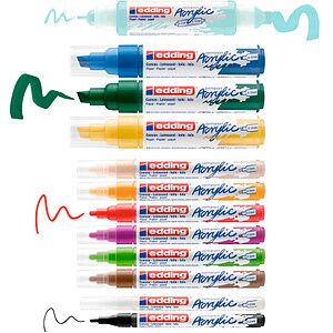 edding basic Acrylstifte-Set farbsortiert 1 Set edding basic Acrylstifte-Set farbsortiert 1 Set