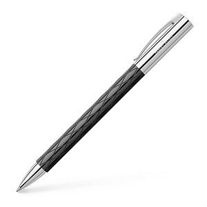 FABER-CASTELL Kugelschreiber AMBITION Rhombus schwarz hochglänzend, Schreibfarbe: schwarz, 1 St. FABER-CASTELL Kugelschreiber AMBITION Rhombus schwarz hochglänzend, Schreibfarbe: schwarz, 1 St.