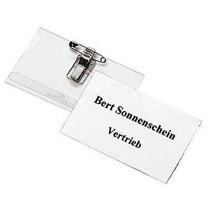 DURABLE Namensschilder mit Kombiklemme 9,0 x 5,4 cm, 5 St. DURABLE Namensschilder mit Kombiklemme 9,0 x 5,4 cm, 5 St.