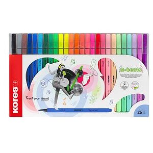 Kores® K Beats Filzstifte farbsortiert, 26 St. Kores® K Beats Filzstifte farbsortiert, 26 St.