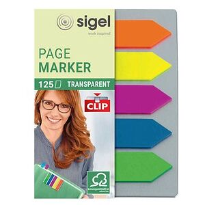 SIGEL Haftmarker Pfeile mit Clip Haftmarker farbsortiert 5x 25 Streifen SIGEL Haftmarker Pfeile mit Clip Haftmarker farbsortiert 5x 25 Streifen