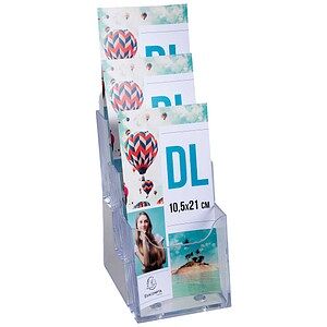 Exacompta Tischprospekthalter Office Exacryl transparent DIN lang 3 Fächern 11,5 x 11,2 x 21,8 cm, 1 St. Exacompta Tischprospekthalter Office Exacryl transparent DIN lang 3 Fächern 11,5 x 11,2 x 21,8 cm, 1 St.