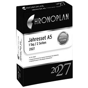 CHRONOPLAN Kalendereinlage 2027 Jahres-Set mit Tagesplänen A5 CHRONOPLAN Kalendereinlage 2027 Jahres-Set mit Tagesplänen A5