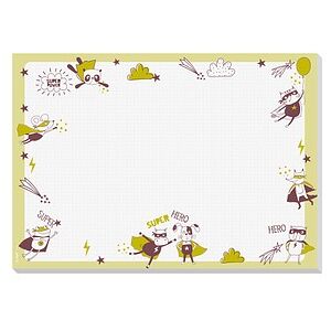 SIGEL Schreibtischunterlage Little Heroes hellgrün Papier 42,0 x 29,7 cm, 30,0 Blatt SIGEL Schreibtischunterlage Little Heroes hellgrün Papier 42,0 x 29,7 cm, 30,0 Blatt