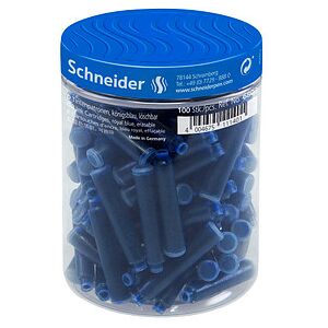 Schneider Tintenpatronen für Füller blau, 100 St. Schneider Tintenpatronen für Füller blau, 100 St.