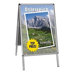 update displays Kundenstopper silber DIN A1 2 Fächer 62,4 x 6,0 x 105,0 cm, 1 St. update displays Kundenstopper silber DIN A1 2 Fächer 62,4 x 6,0 x 105,0 cm, 1 St.
