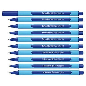 Schneider Kugelschreiber Slider Edge hellblau/dunkelblau, Schreibfarbe: blau, 10 St. Schneider Kugelschreiber Slider Edge hellblau/dunkelblau, Schreibfarbe: blau, 10 St.