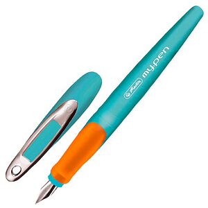 herlitz my.pen Patronenfüller türkis/orange M (mittel), 1 St. herlitz my.pen Patronenfüller türkis/orange M (mittel), 1 St.
