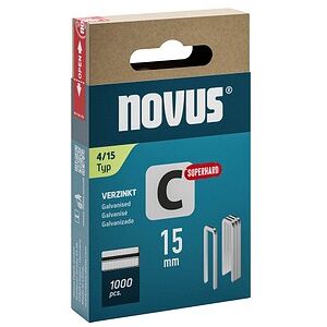 novus Tackerklammern Schmalrücken superhart 4/15, 1.000 St. novus Tackerklammern Schmalrücken superhart 4/15, 1.000 St.