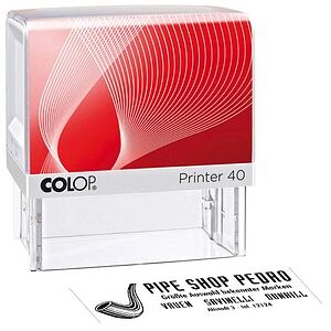 COLOP Textstempel, individualisierbar Printer 40 selbstfärbend schwarz mit Logo, 1 St. COLOP Textstempel, individualisierbar Printer 40 selbstfärbend schwarz mit Logo, 1 St.
