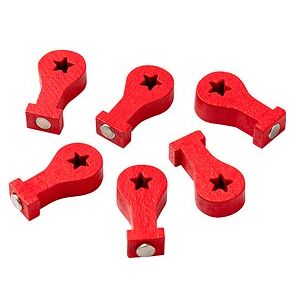 ALLboards Standort Magnet rot, Holz 1,1 x 2,0 cm, 6 St. ALLboards Standort Magnet rot, Holz 1,1 x 2,0 cm, 6 St.
