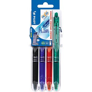 PILOT FRIXION ball CLICKER 2 Go Tintenroller-Set 0,4 mm, Schreibfarbe: farbsortiert, 4 St. PILOT FRIXION ball CLICKER 2 Go Tintenroller-Set 0,4 mm, Schreibfarbe: farbsortiert, 4 St.