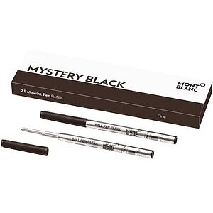 MONTBLANC Mystery Black Kugelschreibermine F schwarz, 2 St. MONTBLANC Mystery Black Kugelschreibermine F schwarz, 2 St.