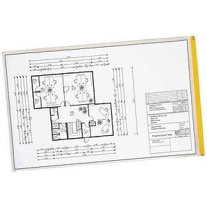 EICHNER Planschutztaschen DIN A4 transparent/gelb, 10 St. EICHNER Planschutztaschen DIN A4 transparent/gelb, 10 St.