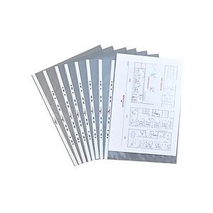 DURABLE Prospekthüllen DIN A3 quer transparent genarbt 0,12 mm, 10 St. DURABLE Prospekthüllen DIN A3 quer transparent genarbt 0,12 mm, 10 St.