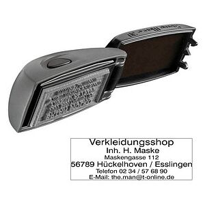COLOP Textstempel, individualisierbar EOS Stamp Mouse 30 selbstfärbend blau, schwarz, rot ohne Logo, 1 St. COLOP Textstempel, individualisierbar EOS Stamp Mouse 30 selbstfärbend blau, schwarz, rot ohne Logo, 1 St.