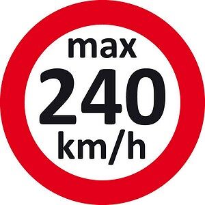 EICHNER Aufkleber Geschwindigkeit 240 km/h, rot/weiß, 100 St. EICHNER Aufkleber Geschwindigkeit 240 km/h, rot/weiß, 100 St.