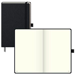 BRUNNEN Notizbuch KOMPAGNON ca. DIN A5 blanko, schwarz Hardcover 192, davon 16 zum Heraustrennen Seiten, 1 St. BRUNNEN Notizbuch KOMPAGNON ca. DIN A5 blanko, schwarz Hardcover 192, davon 16 zum Heraustrennen Seiten, 1 St.