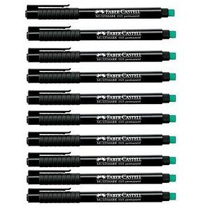 FABER-CASTELL MULTIMARK 1513 Folienstifte schwarz 0,6 mm permanent, 10 St. FABER-CASTELL MULTIMARK 1513 Folienstifte schwarz 0,6 mm permanent, 10 St.