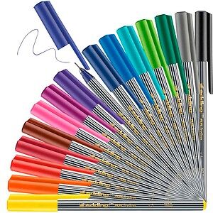 edding 55 Fineliner-Set farbsortiert 0,3 mm, 16 St. edding 55 Fineliner-Set farbsortiert 0,3 mm, 16 St.