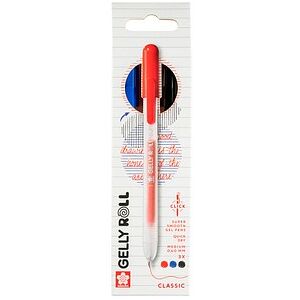 Sakura Gelly Roll Retractable Classic Gelschreiber transparent 0,4 mm, Schreibfarbe: farbsortiert, 3 St. Sakura Gelly Roll Retractable Classic Gelschreiber transparent 0,4 mm, Schreibfarbe: farbsortiert, 3 St.