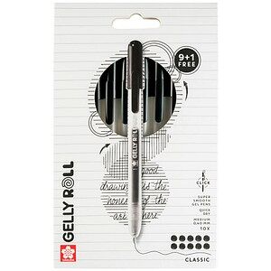 9 + 1 GRATIS: Sakura Gelly Roll Retractable Classic Gelschreiber transparent 0,4 mm, Schreibfarbe: schwarz, 9 St. + GRATIS 1 St. 9 + 1 GRATIS: Sakura Gelly Roll Retractable Classic Gelschreiber transparent 0,4 mm, Schreibfarbe: schwarz, 9 St. + GRATIS 1 St.